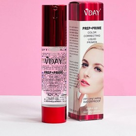 تصویر پرایمر وی دی مدل مخملی VDAY وزن 50 گرم VDAY p.m.p.face primer