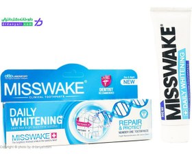 تصویر خمیر دندان دیلی وایتنینگ میسویک ا Misswake Daily Whitening Toothpaste 100ml Misswake Daily Whitening Toothpaste 100ml
