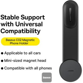 تصویر پایه نگهدارنده مغناطیسی گوشی موبایل بیسوس مدل C02 Magnetic Baseus C02 Magnetic Phone Holder Cluster SUCC000201