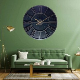 تصویر ساعت دیواری چرمی ژیوار کد ZH-809 wall clock leather code ZH-809