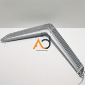 تصویر گونیا شلف فلزی سفید 