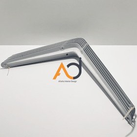 تصویر گونیا شلف فلزی سفید 