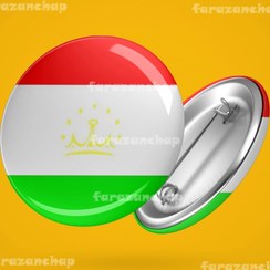 تصویر پیکسل پرچم کشور تاجیکستان کد 21 Tajikistan flag pixel code 21