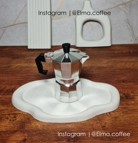 تصویر موکاپات تک ۱ کاپ ساده رنگ استیل قهوه ساز قهوه جوش روگازی Coffee maker