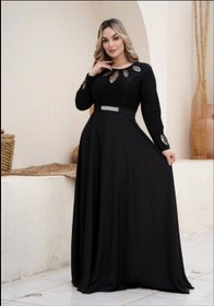 تصویر لباس مجلسی و شب ماکسی مدل شعله - کله غازی / سایز42/44 Dress and long night