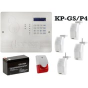 تصویر پک دزدگیرسیم کارتی به همراه چشمی وباطری و آژیرKeeper-KP-GS1/P4 