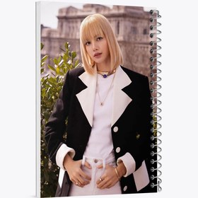 تصویر دفتر نت موسیقی 100 برگ خندالو طرح لیسا گروه بلک پینک Black Pink 