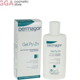 تصویر ژل شوینده پوست چرب پی زینک Dermagor Gel PyZn 200ml 
