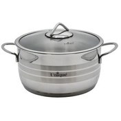 تصویر قابلمه استیل یونیک سایز 24 مدل UN-9911 Unique steel pot, size 24, model UN-9911