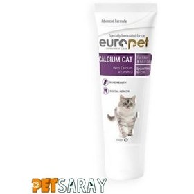 تصویر خمیر کلسیم گربه یوروپت Europet Cat Calcium 