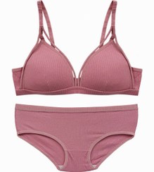 تصویر ست شورت و سوتین کاپدار هارنس دار کبریتی کد ۳۰۳۴ 