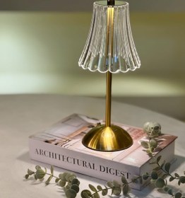 تصویر آباژور (چراغ) شارژی رومیزی کد۱۰ 