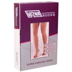 تصویر جوراب واریس ورنا کلاس 2 کفه دار بالای زانو AF Verna AF Compression Socks