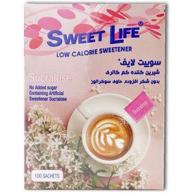 تصویر شیرین کننده کم کالری 100 عددی سوییت لایف Low Calorie Sweetener 100 Sachets Sweet Life