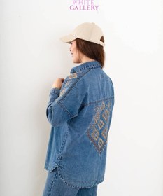 تصویر مانتو جین گلدوزی کد (867) 