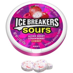 تصویر خوشبو کننده دهان بدون قند آیس بریکرز با طعم میکس بری ice breakers ا ice breakers ice breakers