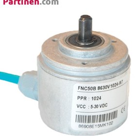 تصویر انکودر شفت دار فناک 1000 پالس FNC 50B 8330V 1000-R2 ساخت ترکیه FNC 50B Series Incremental Encoder 50B 8330V 1000-R2