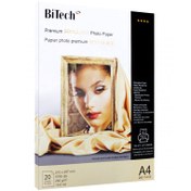 تصویر کاغذ سمی گلاسه (ساتین) بایتک سایز A4 وزن 260 گرم 20 برگ Bitech A4 Semi Glossy Paper 260g 20sh