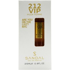 تصویر عطر جیبی زنانه صندل مدل 212 VIP حجم 25 میل ادکلن زنانه 212 VIP برند صندل حجم 25 میلی لیتر