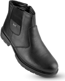 تصویر چکمه زمستانی مردانه چرم طبیعی با آستر خز برند ام اف آر ای 220 برند kaptan junior Fur Lined Genuine Leather Winter Men's Boots Mfre 220