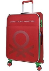 تصویر چمدان و ساک قرمز مردانه زنانه پارچه لوکس Benetton Ultra Light Redcale Red بنتون اورجینال United Colors of Benetton 