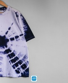 تصویر تیشرت تای دای اورسایز ( شیبوری ) طرح رادیواکتیو Radioactive Oversized Tie-Dye Tshirt