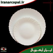 تصویر سرویس غذاخوری 26 پارچه آرکوپال (۶ نفره) لب طلا iropal 26 Pcs