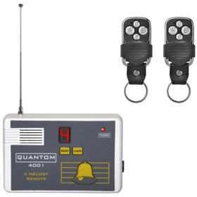 تصویر زنگ بی سیم مدل کوانتوم 4001B | خاکستری 