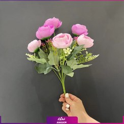تصویر گل مصنوعی وارداتی پیونی در 3 رنگ 