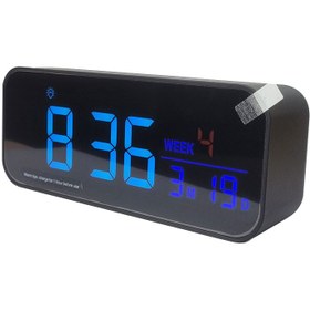 تصویر ساعت رومیزی ال ای دی مدل LED CLOCK PT-6797BW 