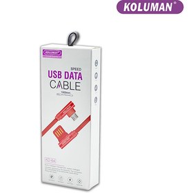 تصویر کابل تبدیل USB به USB-C کلومن مدل KD-64 KOLUMAN KD-64 USB TO USB-C CHARGE AND SYNC DATA CABLE