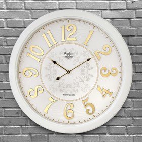 تصویر ساعت دیواری والار کد 603 - سفید Walar wall clock code 603