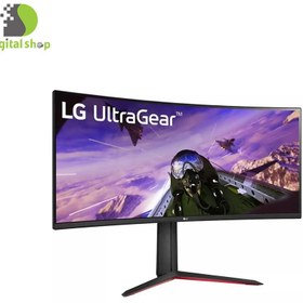 تصویر مانیتور خمیده ال جی مدل 34GP63A-B سایز 34 اینچ LG 34GP63A-B Curved Monitor 34 Inch