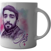 تصویر ماگ چاپلینو طرح شهید محسن حججی – M059 Mug Chaplino designed by Shahid Mohsen Hajji