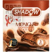 تصویر کاندوم میدنایت تاخیری خاردار شیاردار قهوه 3تایی شادو ا Shadow Midnight Professional Condom 3pcs Shadow Midnight Professional Condom 3pcs