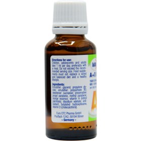 تصویر ویتامین آ+دی قطره خوراکی 30 میل یوروویتال Vitamin A + D 30 Ml Drops Eurovital