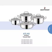 تصویر سرویس قابلمه 8 پارچه سوفرام ترکیه مدل اطلس 