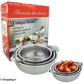 تصویر آبکش پانچ 6تکه یونیک Unique 6-piece punch colander