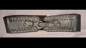 تصویر کمربند پهن زنانه مشکی مدل 2024 ترکیه Womens belt 2024