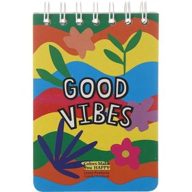 تصویر دفترچه طراحی سیمی 75 برگ لنتو طرح Good Vibes کد 2595 