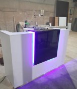 تصویر کانتر و میز پیشخوان اداری و فروشگاهی منشی و مدیریت اهواز ام دی اف 