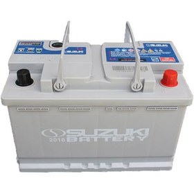 تصویر باطری 90 آمپر D31 پایه بلند سوزوکی suzuki 90ah D31 car battery having tall support sepahan