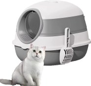 تصویر توالت و جعبه خاک گربه برند : COCLUX کد : X 300 ا Toilet and cat litter box Brand: COCLUX Code: X300 Toilet and cat litter box Brand: COCLUX Code: X300