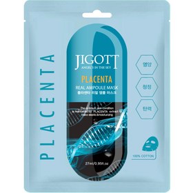 تصویر ماسک ورقه ای پلاسنتا جیگوت Jigott Placenta Real Ampoule Mask