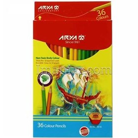 تصویر مداد رنگی 36 رنگ آریا مدل 3018 مداد رنگی 36 رنگ آریا مدل 3018