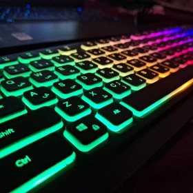 تصویر کیبورد گیمینگ تسکو مدل TK 8031، سوییچ ممبران، Full-Size، نورپردازی RGB wired keyboard rgb TK 8031 tsco