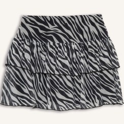 تصویر دامن کوتاه زنانه مشکی دفکتو 