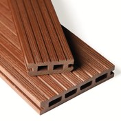 تصویر دک چوب پلاست رنگ سدری 