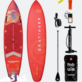 تصویر پدل‌برد Interstellar برند Skatinger رنگ قرمز 