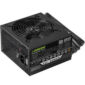 تصویر پاور گرین 430 وات غیرماژولار GREEN GP430A-HE PLUS 